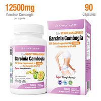 Vita-Age Nutrition Strongest Garcinia Cambogia 25X Extract 12500mg per capsule 60% HCA 90 Count Ultra Weight Management Fat Burner Suppress Appetite for Men & Women