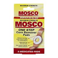 Mosco One Step Corn Remover Pads | Maximum Strength Salicylic Acid | 8 medicated pads