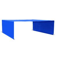 Alion Home Rod Pocket Waterproof Universal Replacement Shade Canopy Top Cover (4 Corner Grommets) for Pergola (14' x 8', Royal Blue)