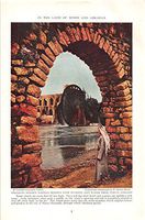 Print Ad 1938 Groaning Wooden Wheels, Rimmed With Buckets Lift Water From Syrian