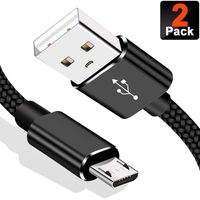Micro USB Cable Braided 2-Pack(3.3ft+6.6ft),Micro B Charging Cable for Xbox One,PS4 Controller,Compatible Samsung Galaxy S7 Edge/S6/S4/S3,Note,J3,J5,LG G3 G4,Android Charger Cord for Motorola,Sony,HTC