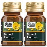 Gaia Herbs  Natural Laxative Tablets, 90 Count (Pack of 2) - Support for Constipation, Minimizes Intestinal Gas
