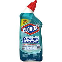 Clorox Toilet Bowl Cleaner, Clinging Bleach Gel, Cool Wave Scent, 24 Ounces