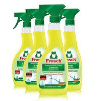 Frosch Natural Lemon Multi Surface Shower and Bathroom Spray Cleaner, 16.9 fl oz (Pack of 4)