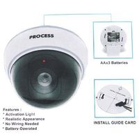 KINGZER Wireless Dummy IP Camera Fake Security Webcam Flashing LED Surveillance Monitor