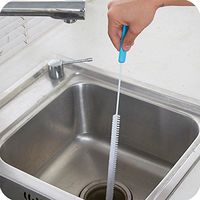 3Pcs Sewer Cleaning Brush, Hair Drain Clog Remover, Grosun 70cm/ 28 inch Home Bendable Sink Tub Toilet Dredge Pipe Snake Brush, Drain Catcher Brush