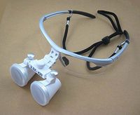 Zgood 3.5X-420mm Surgical Binocular Loupes Magnifier White Lens Silver