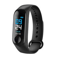 Smart Sports Watch,Mkcether M3 xPlus Smart Bracelet Heart Rate Activity Blood Pressure Sports Fitness Tracker Watch, for Kids Women and Men,for Various Smartphones (Black)