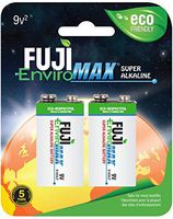 Fuji EnviroMAX Super Alkaline 9 Volt Eco Friendly Batteries (Pack of 2)