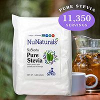 NuNaturals Pure White Stevia Extract Powder Natural Sweetener, 1 Pound