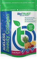 BioTRUST Ageless Beauty Collagen, Grass-Fed Collagen Peptides, Beauty Boosting Nutrients, Fruit Punch Flavor, Paleo and Keto Friendly, 20 Servings