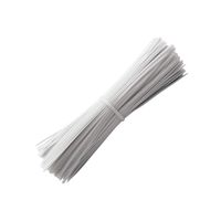 Y-Lenarz 400pcs 5 Inches White Reusable Plastic Twist Ties for Bags, Cables, Wires, Plants (White-400)