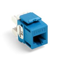 Leviton 61110-BL6 Extreme Quick Port Connector, Blue, 25-Pack