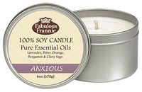 Fabulous Frannie Anxious 6oz All Natural Soy Candle Made with Pure Essential Oils