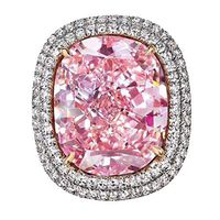 Clearance! Peigen Women Rings Shinning Natural Crystal Ruby Diamond Engagement Wedding Bridal Ring Bands