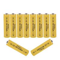 1.2v Nicd 1000mAh AA Rechargeable Batteries for Garden Landscaping Solar Lights(10pc)