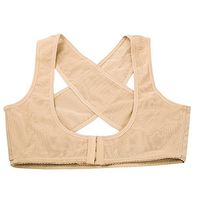 PU Health Pure Acoustics Women's Hunchback Posture Corrector Back Support Brace with Push Up Bra, Large