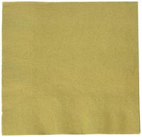 Gold 2-Ply Luncheon Napkins | Pack of 50 | Party Supply