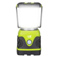 LE LED Camping Lantern, Battery Powered LED with 1000LM, 4 Light Modes, Waterproof Tent Light, Perfect Lantern Flashlight for Hurricane, Emergency, Survival Kits, Hiking, Fishing, Home and More