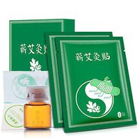 BITA Health Moxibustion Paste Wormwood Moxa Plaster Paste Moxibustion Heat Patch Moxibustion Stickers (3 Boxes,6PCS)