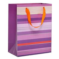 12ea - 10-1/4 X 4-3/4 X 12-5/8 Purple Multi Stripe Eurot Gusset - 4 3/4"