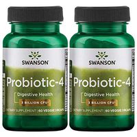 Swanson Probiotic-4 3 Billion Cfu 60 Veg Drcaps 2 Pack