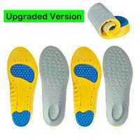 Professional Sports Insoles (2 Pairs) Sports Shock Absorption Shoes Insoles Plantar Fasciitis Orthotic Heel Pain Relief Memory Foam Inserts (S: Men’s 2-5 / Women’s 4-5.5 / Kids 1.5-4)