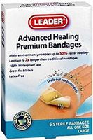 Leader Adhesive Bandages Advanced Healing Large One Size 6 Count Per Box (4 Pack) by ASO Corporation