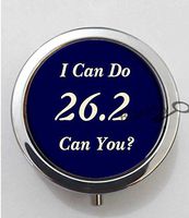 BlackKey 26.2 Marathon Running 3-Compartment Decorative Pocket Gift Box Case Organizer for Pill, Color 1 -437