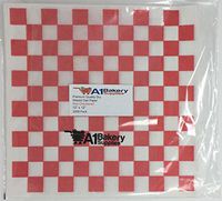 Dry Waxed Deli Paper Sheets - Paper Liners for Plasic Food Basket (12" x 12", Red Chekers, 1000)