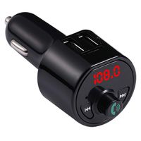 Bluetooth FM Transmitter for Car USB Car Phone Charger Make Calls Hands Free and Stream Music for Android iOS iPhone Samsung Cell Phone 62421