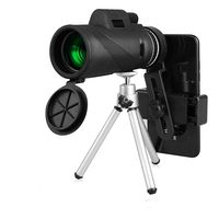 Smartphone Monocular Telescope, 40X60 High Definition Monocular Telescope with Mount Adapter & Tripod for Bird Watching Hunting Camping &Concert