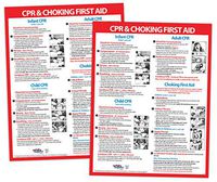 Choking and CPR Poster for Restaurant Spanish - Baby/Infant CPR Poster 2019 - Laminated First Aid Sign - Child and Adult CPR Instructions - Daycare Supplies (2)