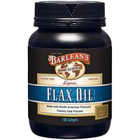 Barlean's Lignan Flax Oil Softgels, 100 Count Bottle