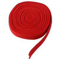 OULII Wool Felt Ribbon for DIY Crafts Patchwork Decoration Appliques and Decorative Patches Material Bowknot Christmas Tree Wreaths Ribbon 5 x 500CM (Red)