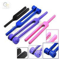 G.S Portable 4 Pcs Standard Musical Violin Tuning Fork Set 128hz 256hz 512 Hz 1024hz (Purple, Pink, Black and Blue) Best Quality