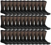 Wholesale Bulk Cotton Diabetic Crew And Ankle Socks, Loose Fit Top Non-Binding Medical Socks