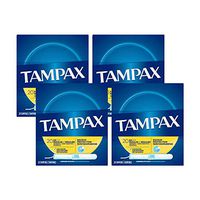 Tampax Cardboard Applicator Tampons, Regular Absorbency, 20 Count - Pack of 4 (80 Total Count)