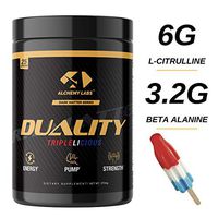 Alchemy Labs - Duality Pre-Workout Powder Energy Drink, Triplelicious, 25 Servings, Caffeine, L-Citruline, Beta-Alanine, NO Boosters and Mood Enhancers