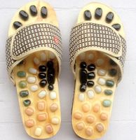 DMMSS Natural pebbles massage shoes home slippers health shoes, 1, 42-43