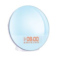 Cadrim Wake up Light, Natural Sunrise Simulation Alarm Clock Sunset Fading with Dual Alarm Clocks Snooze Function 7 Natural Sounds Setting Color Changeable Beside Nightlight and FM Radio for Bedroom