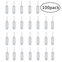 P-SOTER Dessert Pipettes 4ml, 100PCS Plastic Squeeze Transfer Pipettes Dropper Liquid Injector for Cupcake Strawberries