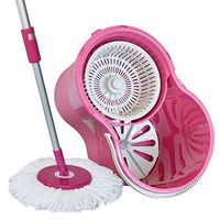 Hand Pressing The Mop Double Drive Rotary Mop Mop The Barrel To Rotate Drying + Cleaning Removable Design DELICATEWNN