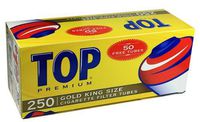 Top Gold Light RYO Cigarette Tubes - King Size 250ct Box (40 Boxes)