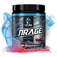 eFlow Nutrition ENRAGE Pre Workout Supplement with Creatine, Beta Alanine, Citrulline, Agmatine - Preworkout Powder to Boost Energy, Pumps, and Strength - Rocket Pop (30 Servings)