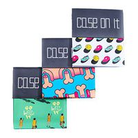 CASE ON IT Folding Rolling Tray. Small, Smell Proof, Easy to Carry with Crazy Designs (Designers Collection, 3 Units)