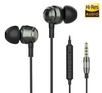 in Ear Earbuds with Microphone,Two Drivers Hybrid(1 Balanced Armature + 1 Dynamic) Earphones,Noise Isolating Headphones Bass Sound Balanced with Metal Shell for iPhone/Android/PC/Tablet