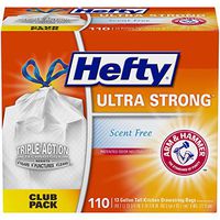 Hefty Ultra Strong Tall Kitchen Trash Bags - 13 Gallon, 110 Count (Pack of 1)