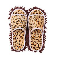 Frjjthchy Microfiber Home Dusting Mop Slippers Detachable Mopping Cleaning Shoes for Office Home Indoor Hardwood (Women 7-10/Men 8)
