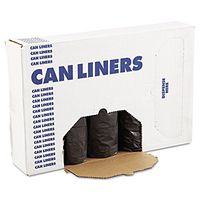 Boardwalk 3858H Low-Density Can Liners, 60gal.65mil, 38 x 58, Black, 25 Bags/Roll, 4 Rolls/CT